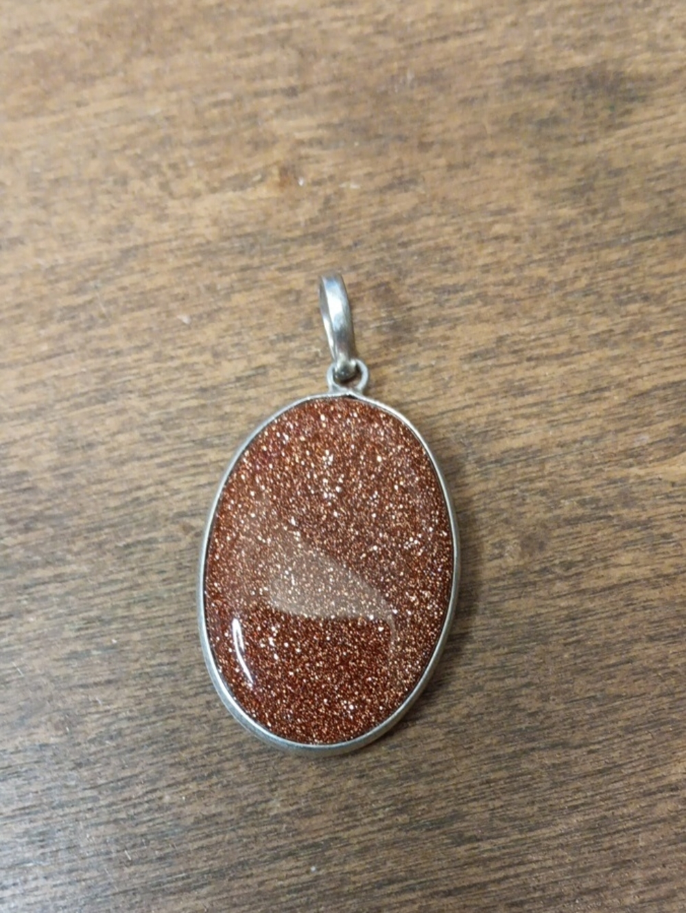 Goldstone Oval Pendant Necklace - Women Jewelry